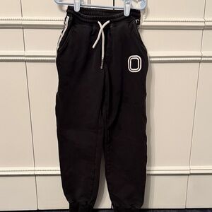 Kids Black Jogger Pants with Logo